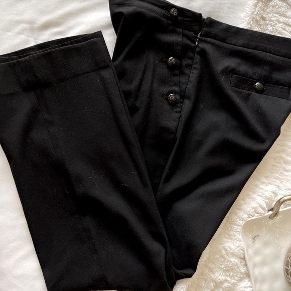 Banana Republic Logan Sailor Trouser in Black Luxe Brushed Twill Pants (size 8) - Picture 13 of 16